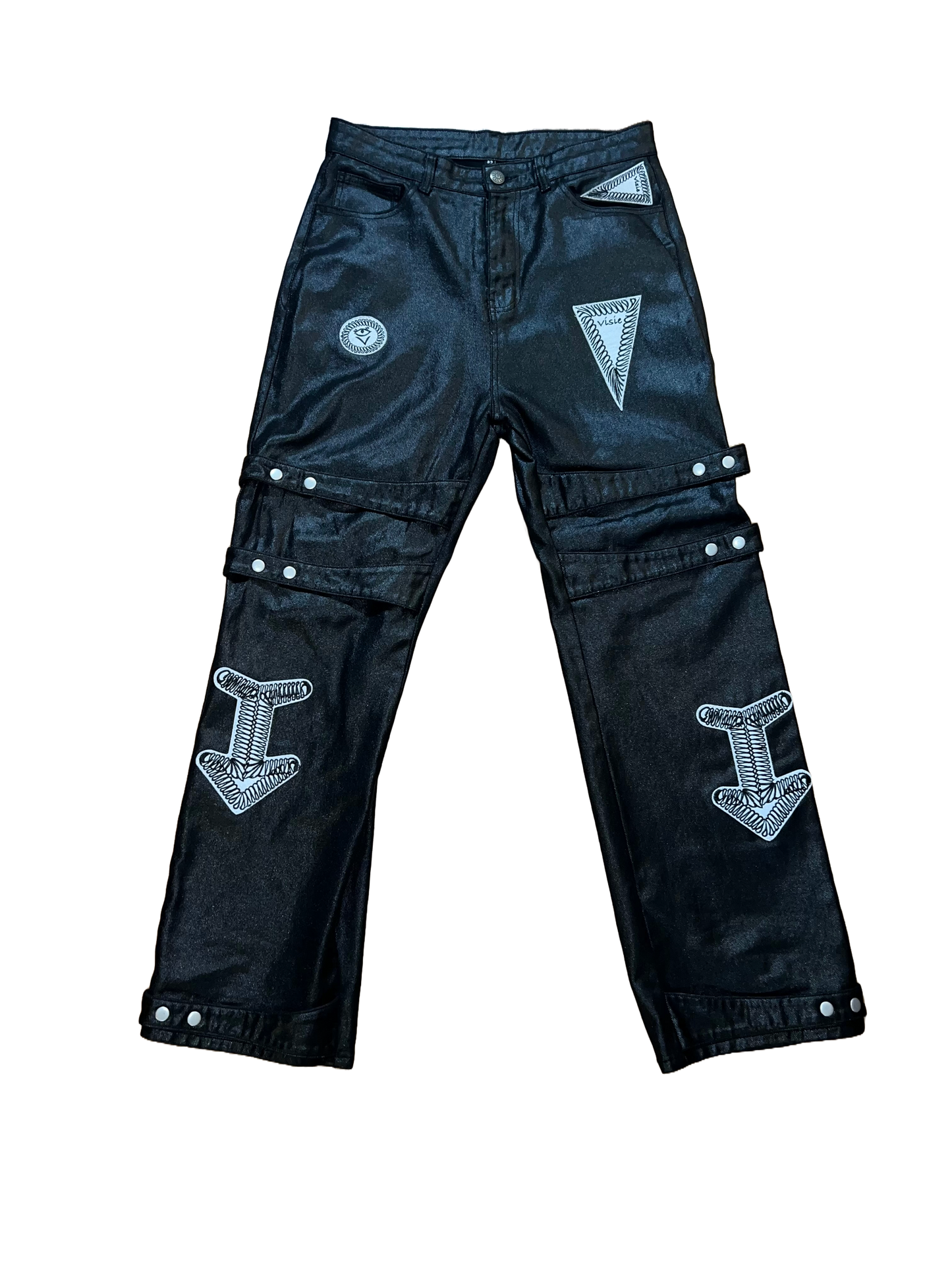 Waxed Button down Jeans