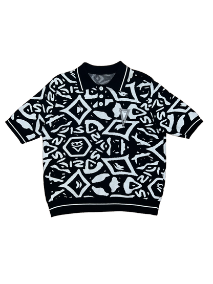 Men's Monogram polo (Black/White)